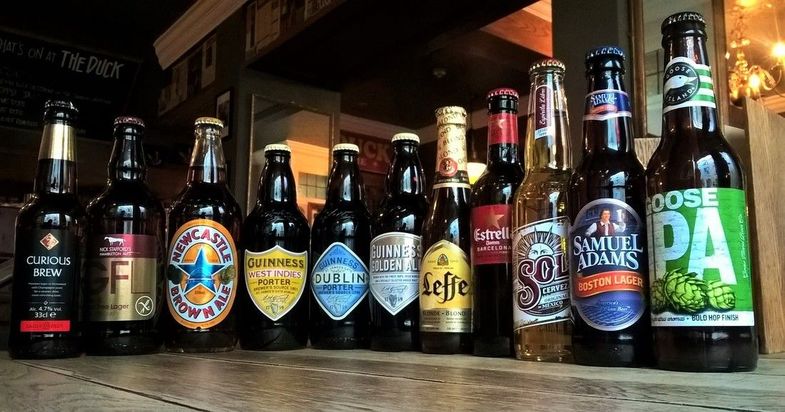bottled-beer-curious-brew-newcastle-samuel-adams-leffe-sol-estrella